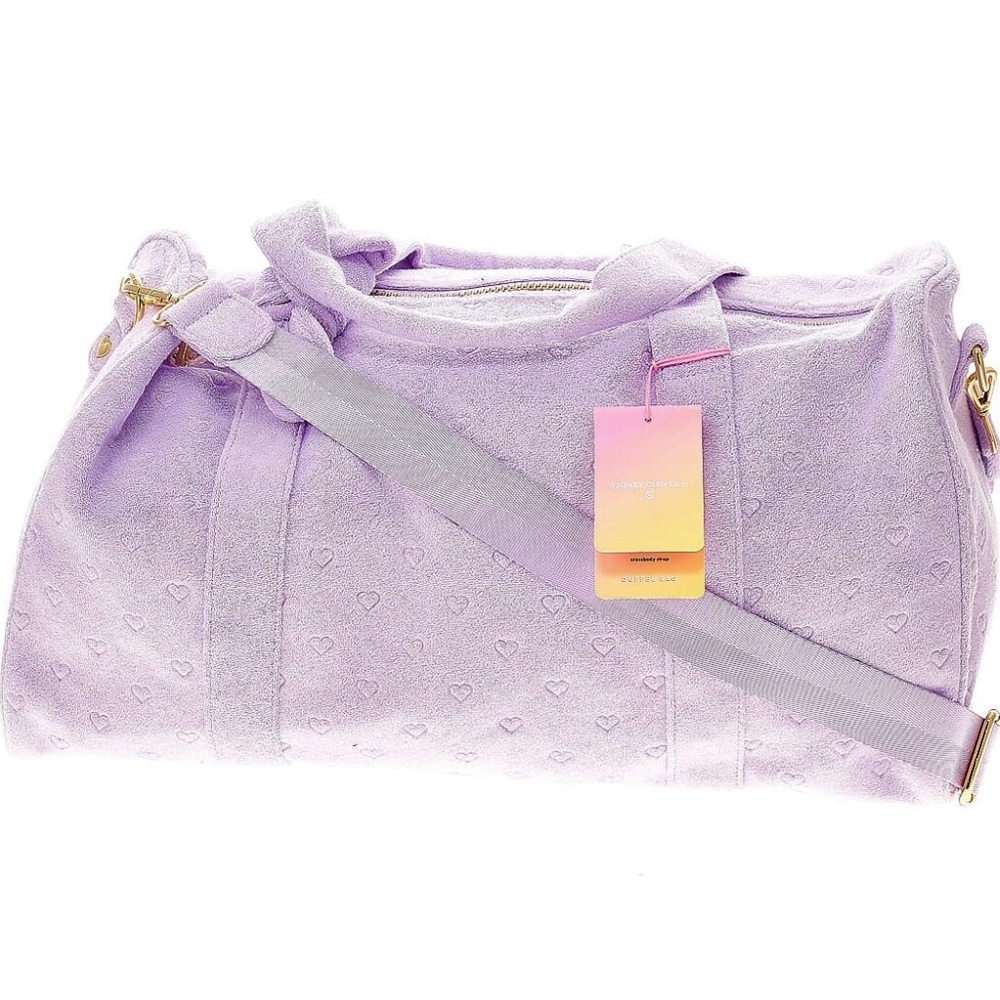 Stoney Clover Lane x Target hearts lavender purple terry bag